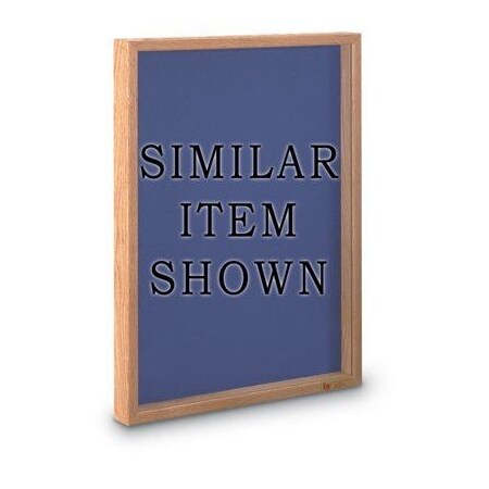 United Visual Products Drop-In Shadowbox, 24"x36", Light Oak/Keyl UVSB2436-LTOAK-KEYLIME